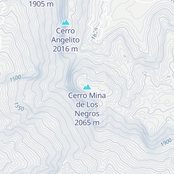 Map of Cerro Mina de Los Negros