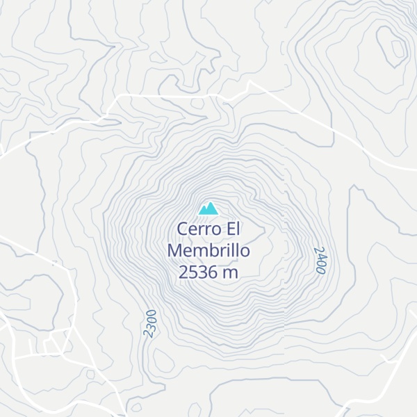 Map of Cerro El Membrillo