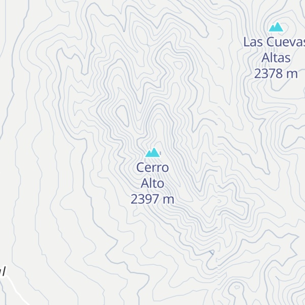 Map of Cerro Alto