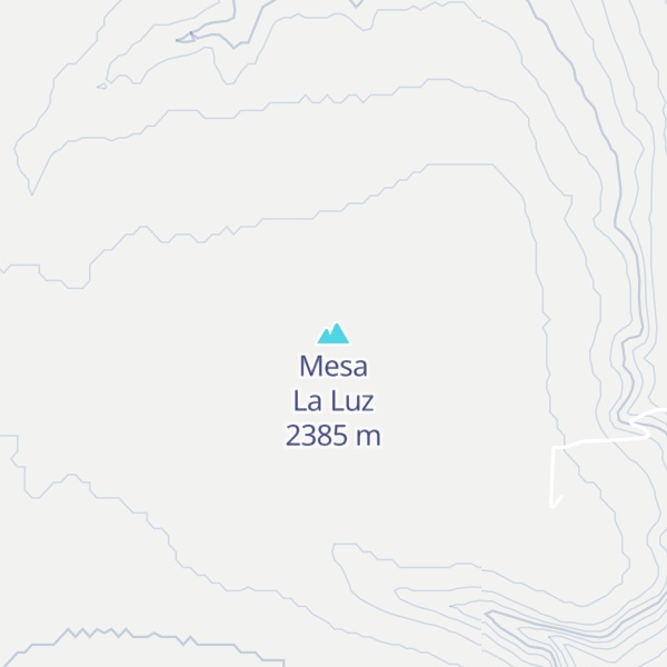 Map of Mesa La Luz