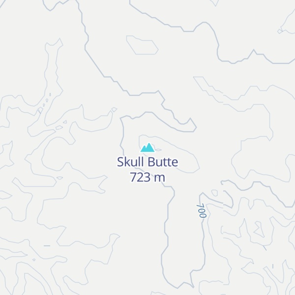 Map of Skull Butte