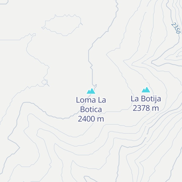 Map of Loma La Botica