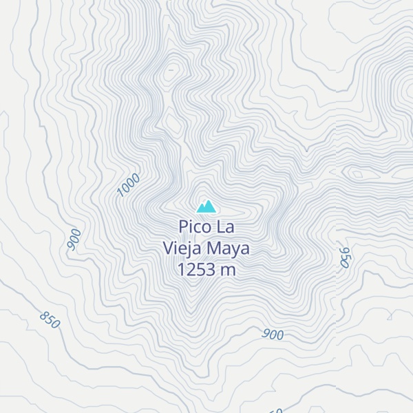 Map of Pico La Vieja Maya