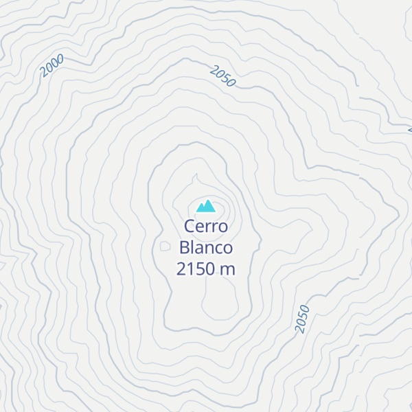 Map of Cerro Blanco