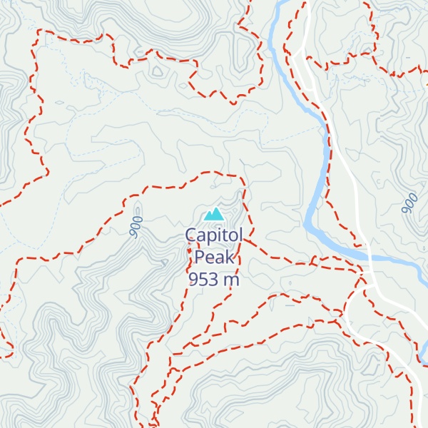 Map of Capitol Peak
