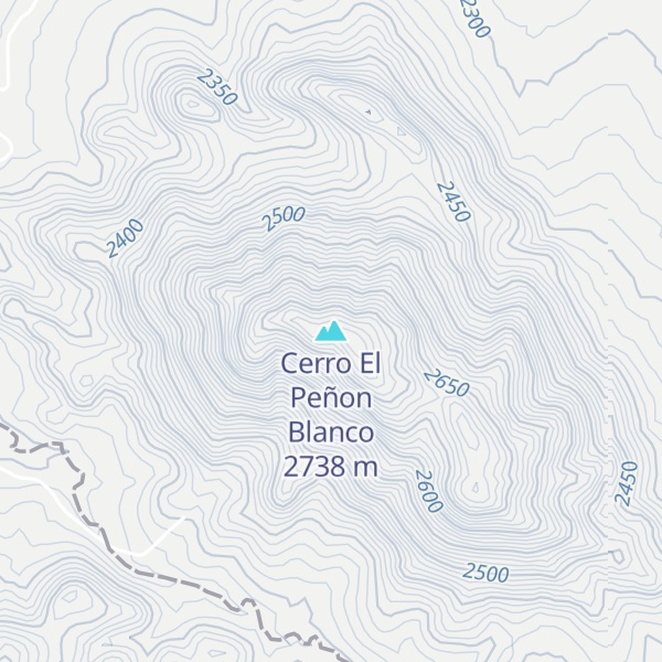 Map of Cerro El Peñon Blanco