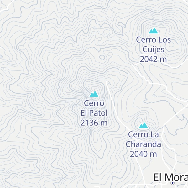 Map of Cerro El Patol