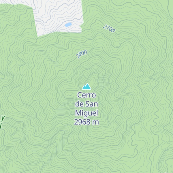 Map of Cerro de San Miguel