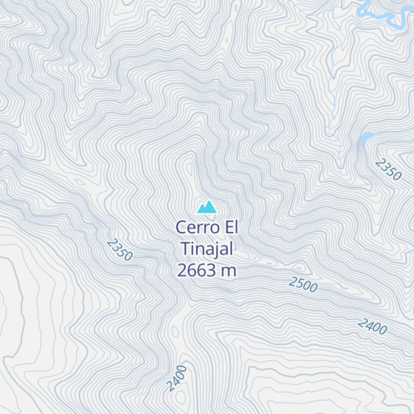 Map of Cerro El Tinajal