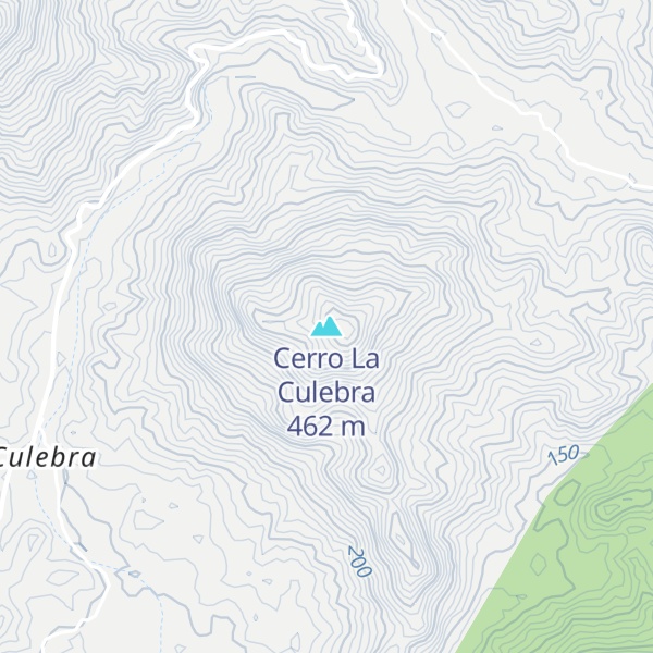 Map of Cerro La Culebra