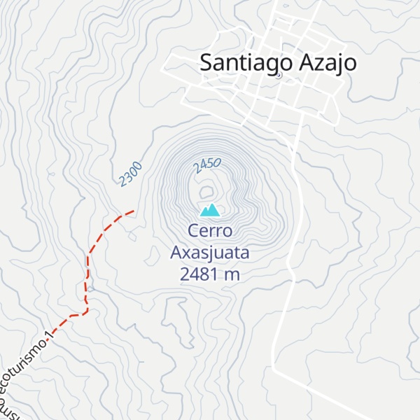 Map of Cerro Axasjuata