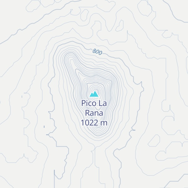 Map of Pico La Rana