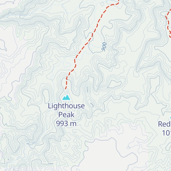 Map of Castle Peak