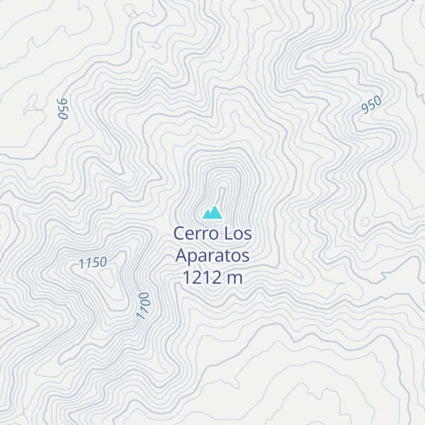 Map of Cerro Los Aparatos