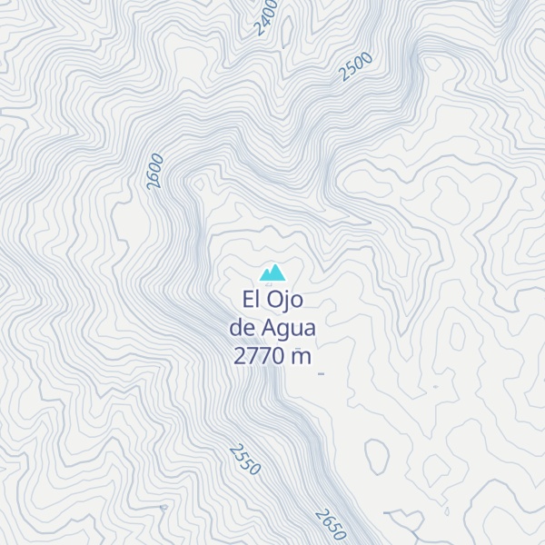 Map of El Ojo de Agua
