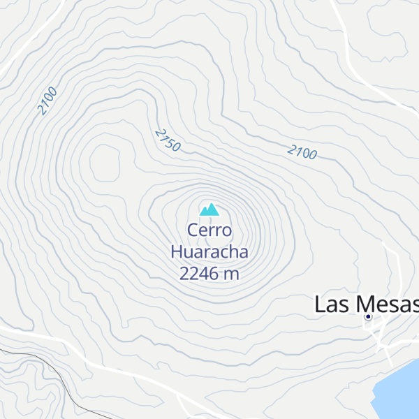 Map of Cerro Huaracha