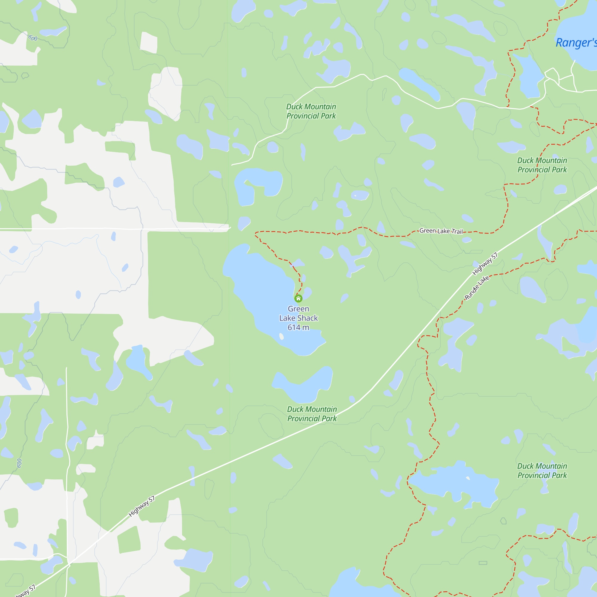 Green Lake Shack map