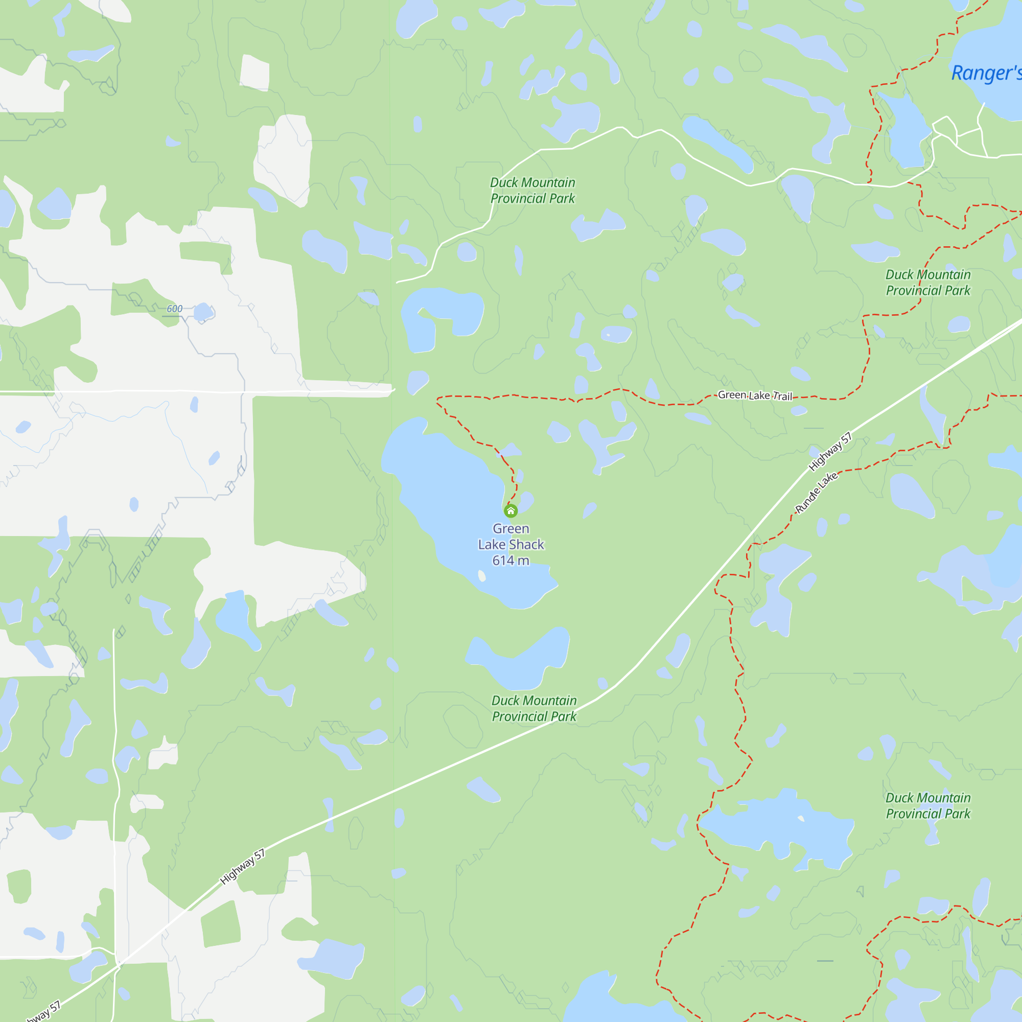 Green Lake Shack map
