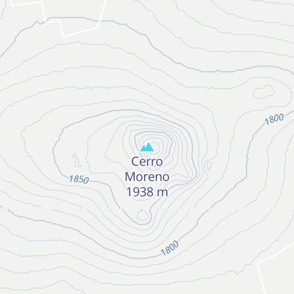 Map of Cerro Moreno