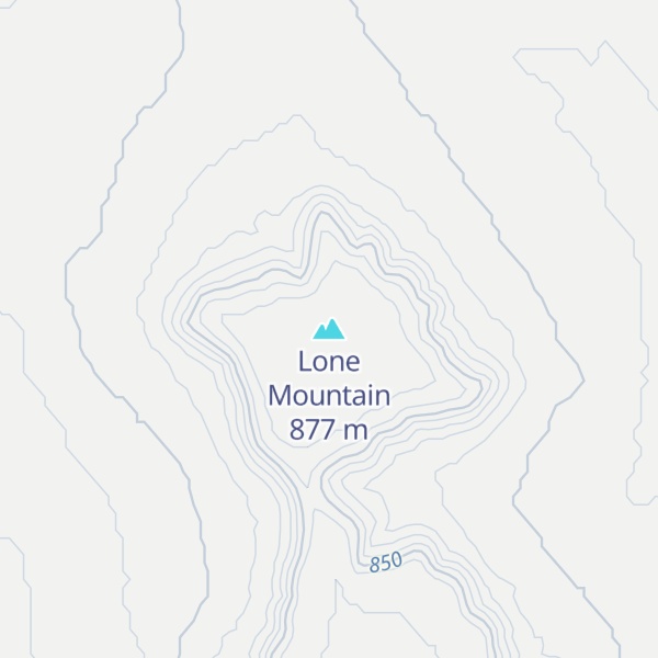 Map of Lone Mountain