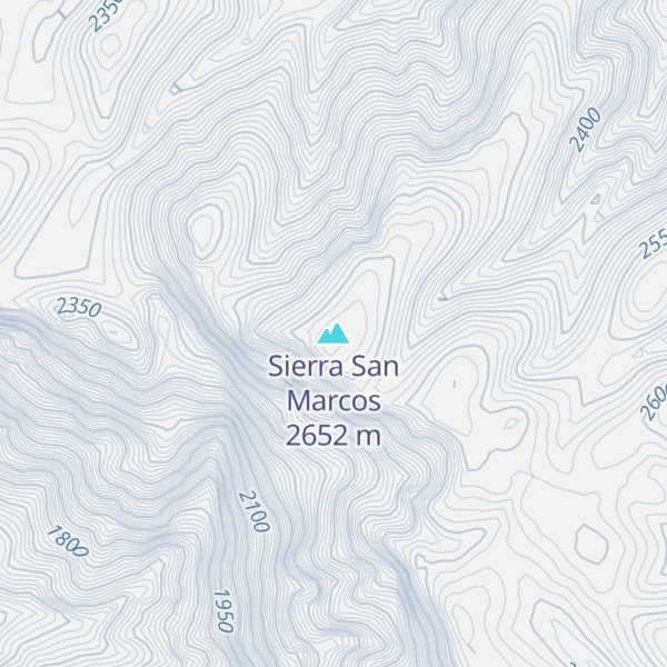 Map of Sierra San Marcos