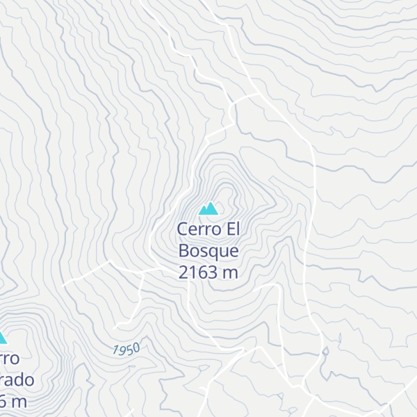 Map of Cerro El Bosque
