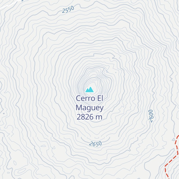 Map of Cerro El Maguey