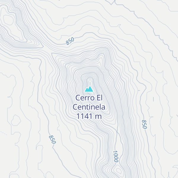 Map of Cerro El Centinela