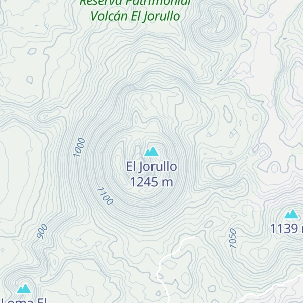 Map of El Jorullo