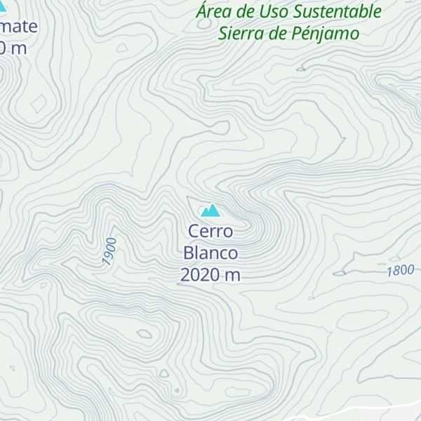 Map of Cerro Blanco