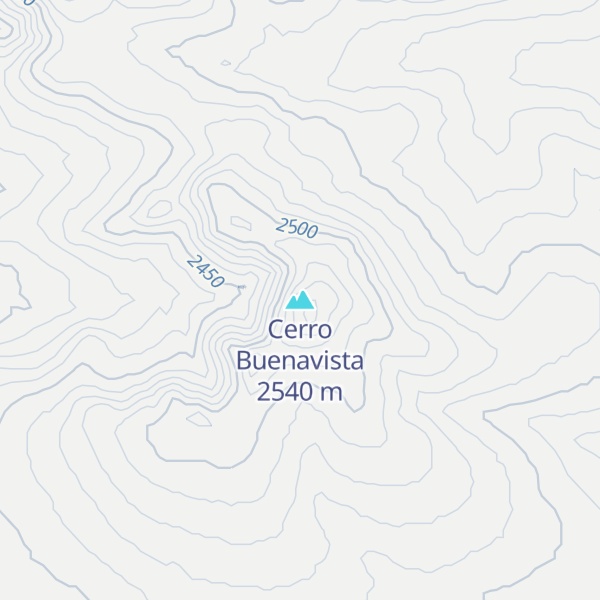 Map of Cerro Buenavista