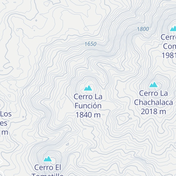 Map of Cerro La Función