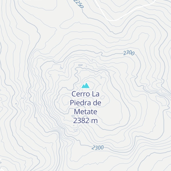 Map of Cerro La Piedra de Metate