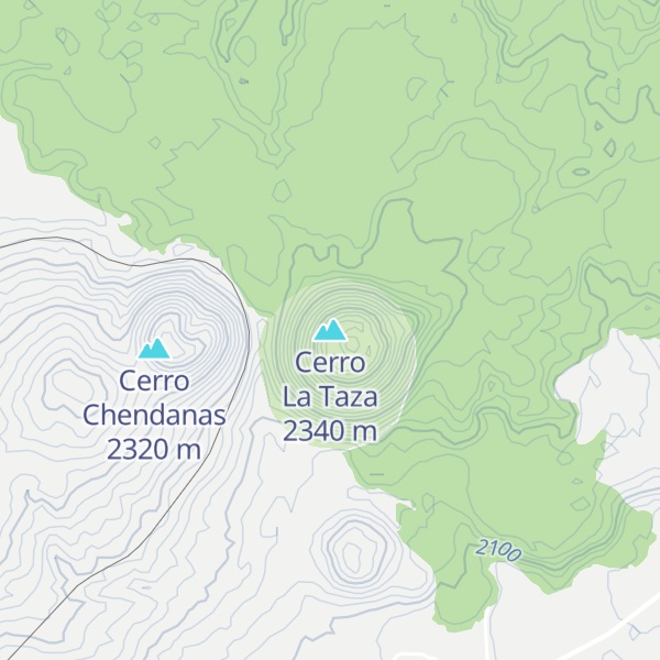 Map of Cerro La Taza