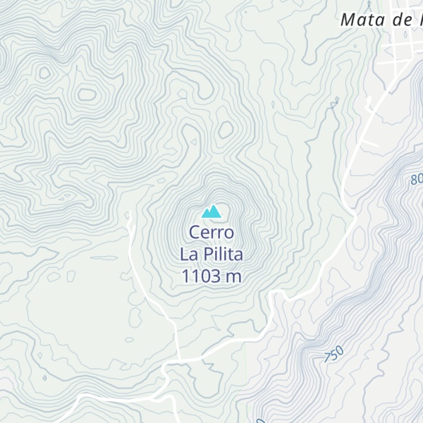 Map of Cerro La Pilita