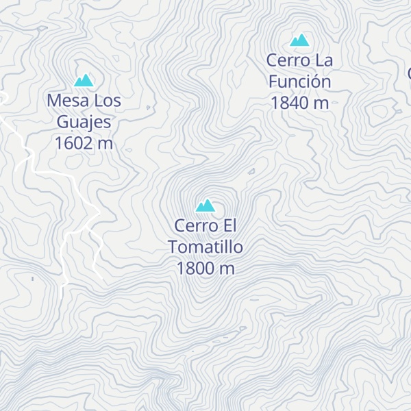 Map of Cerro El Tomatillo