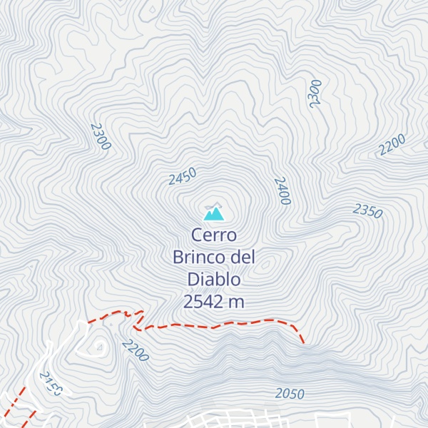 Map of Cerro Brinco del Diablo
