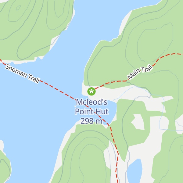 Map of Mcleod's Point Hut