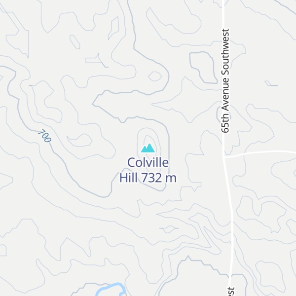 Map of Colville Hill