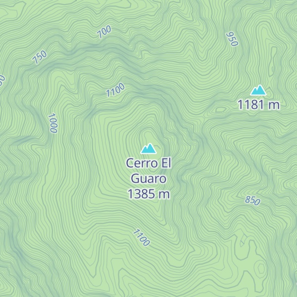 Map of Cerro El Guaro