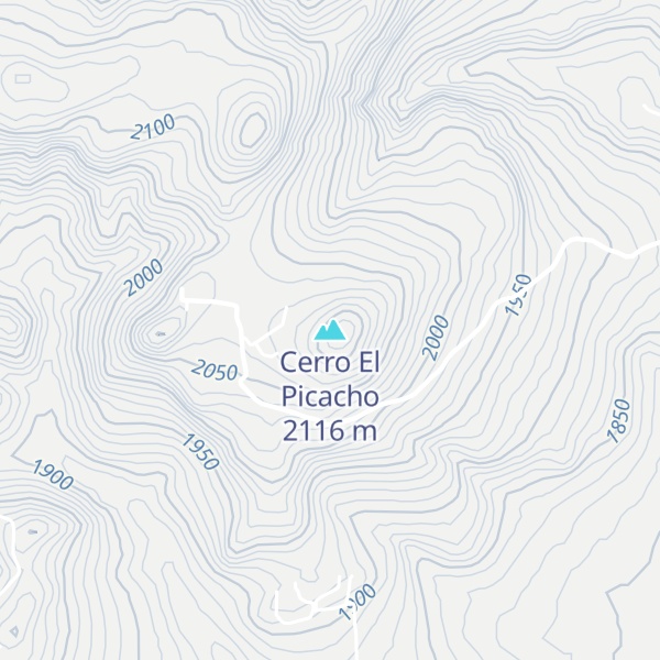 Map of Cerro El Picacho