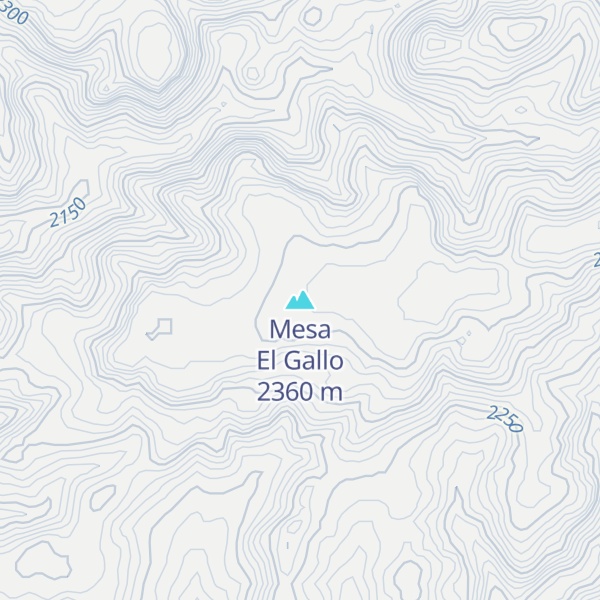 Map of Mesa El Gallo
