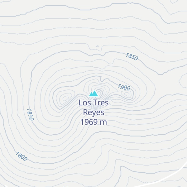 Map of Los Tres Reyes