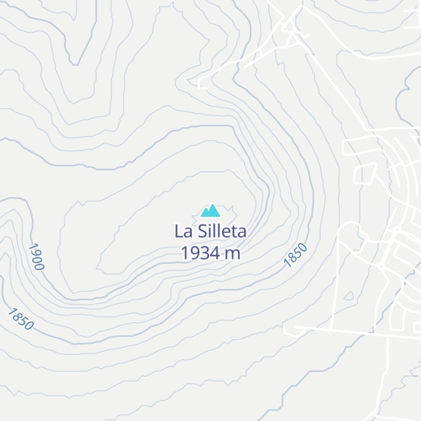 Map of La Silleta
