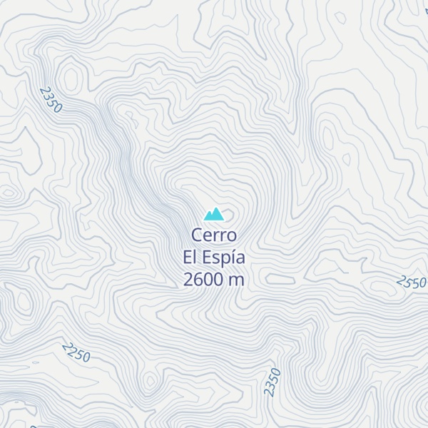 Map of Cerro El Espía