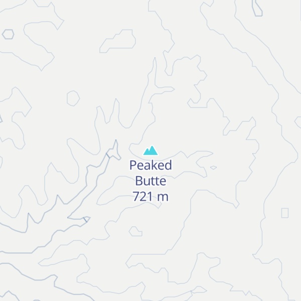 Map of Peaked Butte
