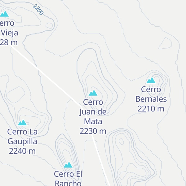 Map of Cerro Juan de Mata