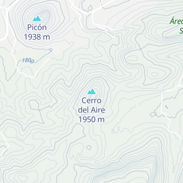 Map of Cerro del Aire