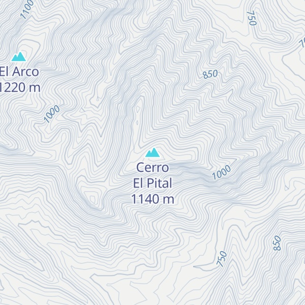 Map of Cerro El Pital