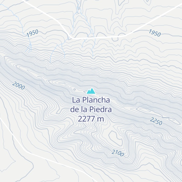 Map of La Plancha de la Piedra